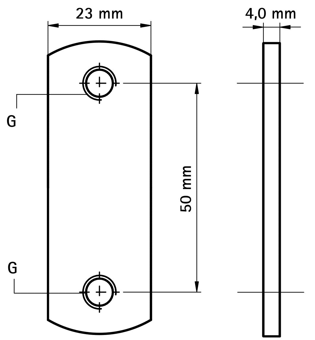 Cad doppia piastra filettata
