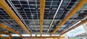 Tettoia per impianto fotovoltaico