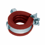 Collare con gomma al silicone con 1 vite - fino al 2"