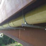 Staffaggio viadotto in piemonte con mensola di sospensione