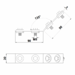 CorRail angolare 45°